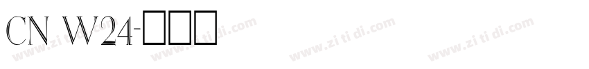 cn w24字体转换